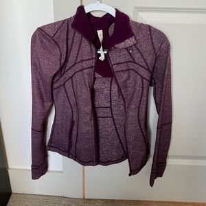 Purple Lululemon zip up jacket